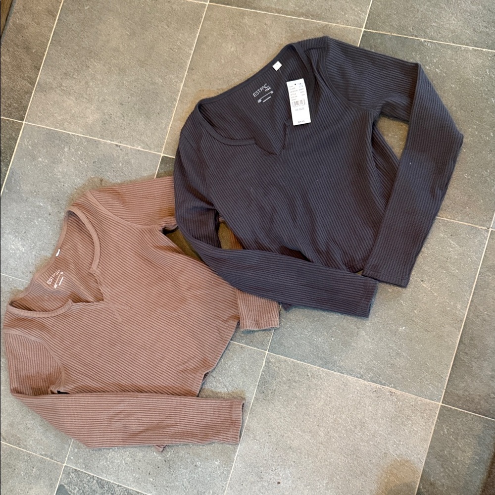 PacSun waffle Knit Top bundle -